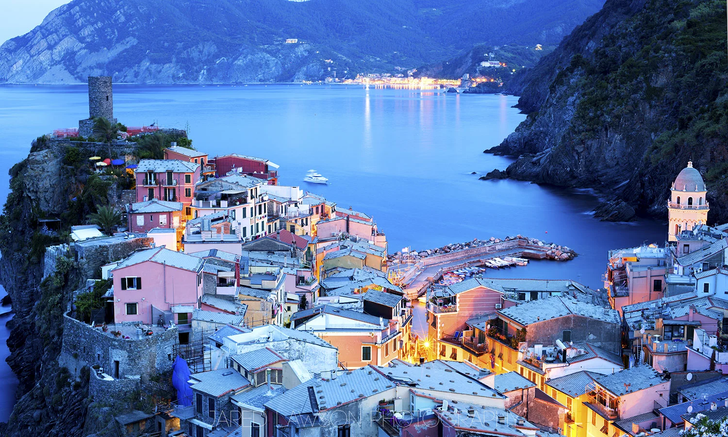 Vernazza Italy Sunrise Cinque Terre Colored Rooftops