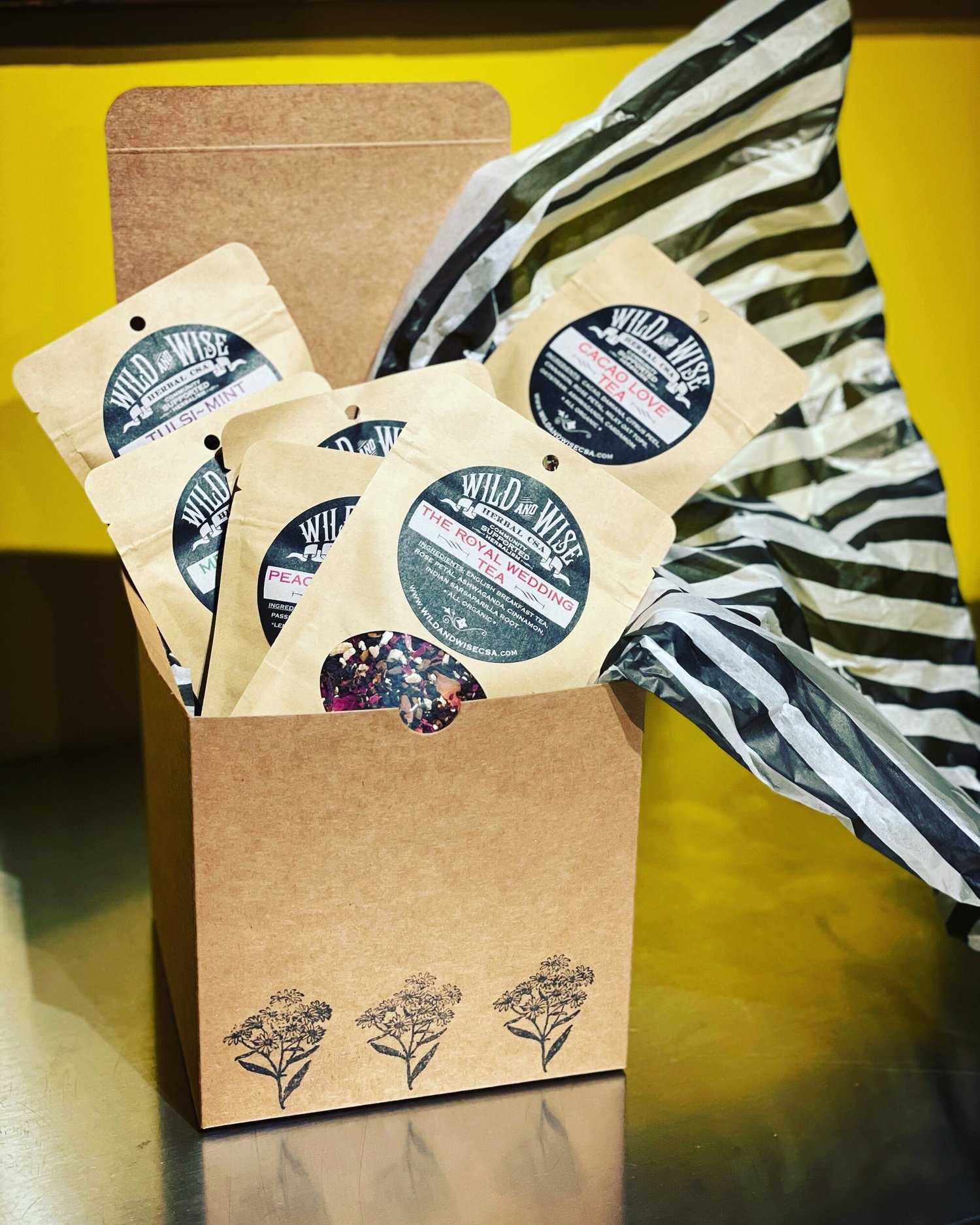 Tea Sampler Gift Box — Wild And Wise Herbal Csa