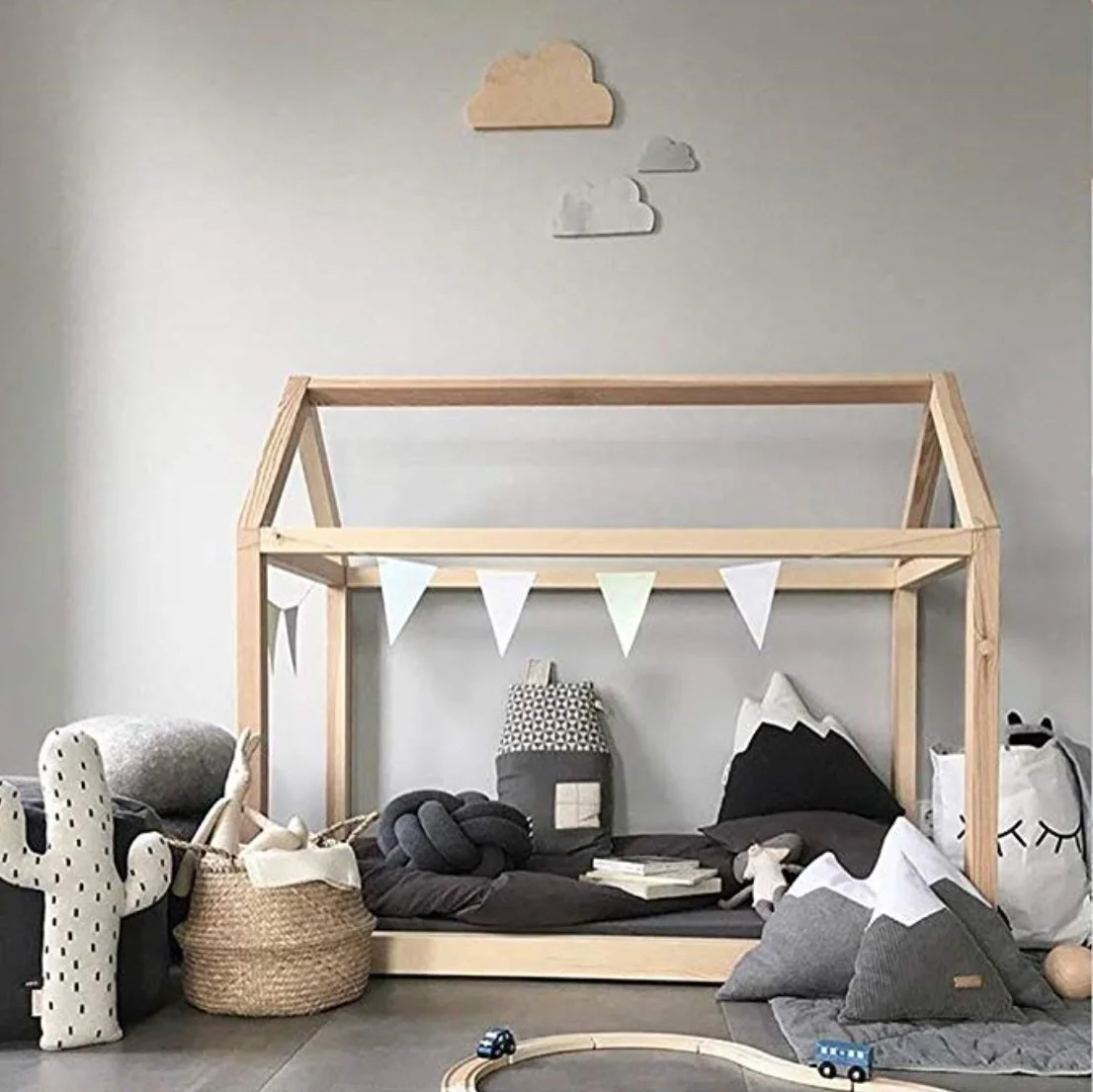 Wooden Floor Bed