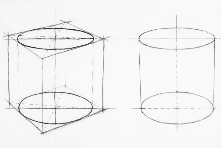 Как рисовать геометрические фигуры карандашом? — Ghenadie Sontu Fine Art