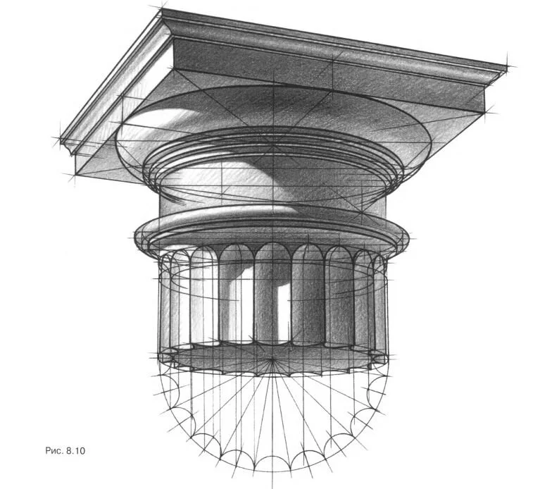 Последовательность выполнения рисунка капители — Ghenadie Sontu Fine Art