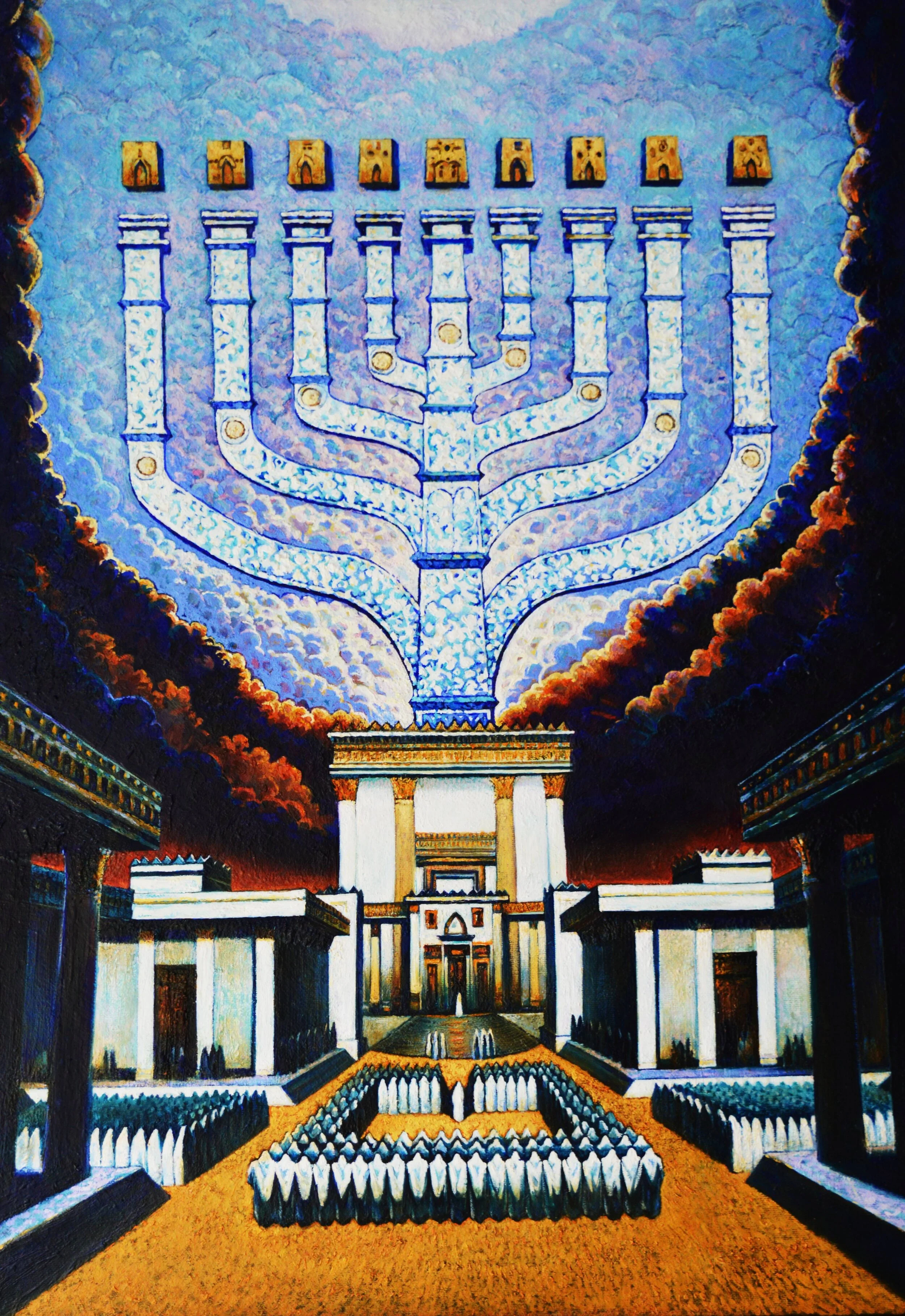 Hanukkah, by Ghenadie Sontu, oil on canvas, 2020.jpg