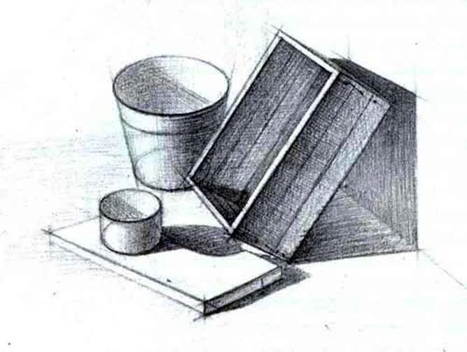 Как нарисовать натюрморт карандашом? Рисование бытовых предметов ...