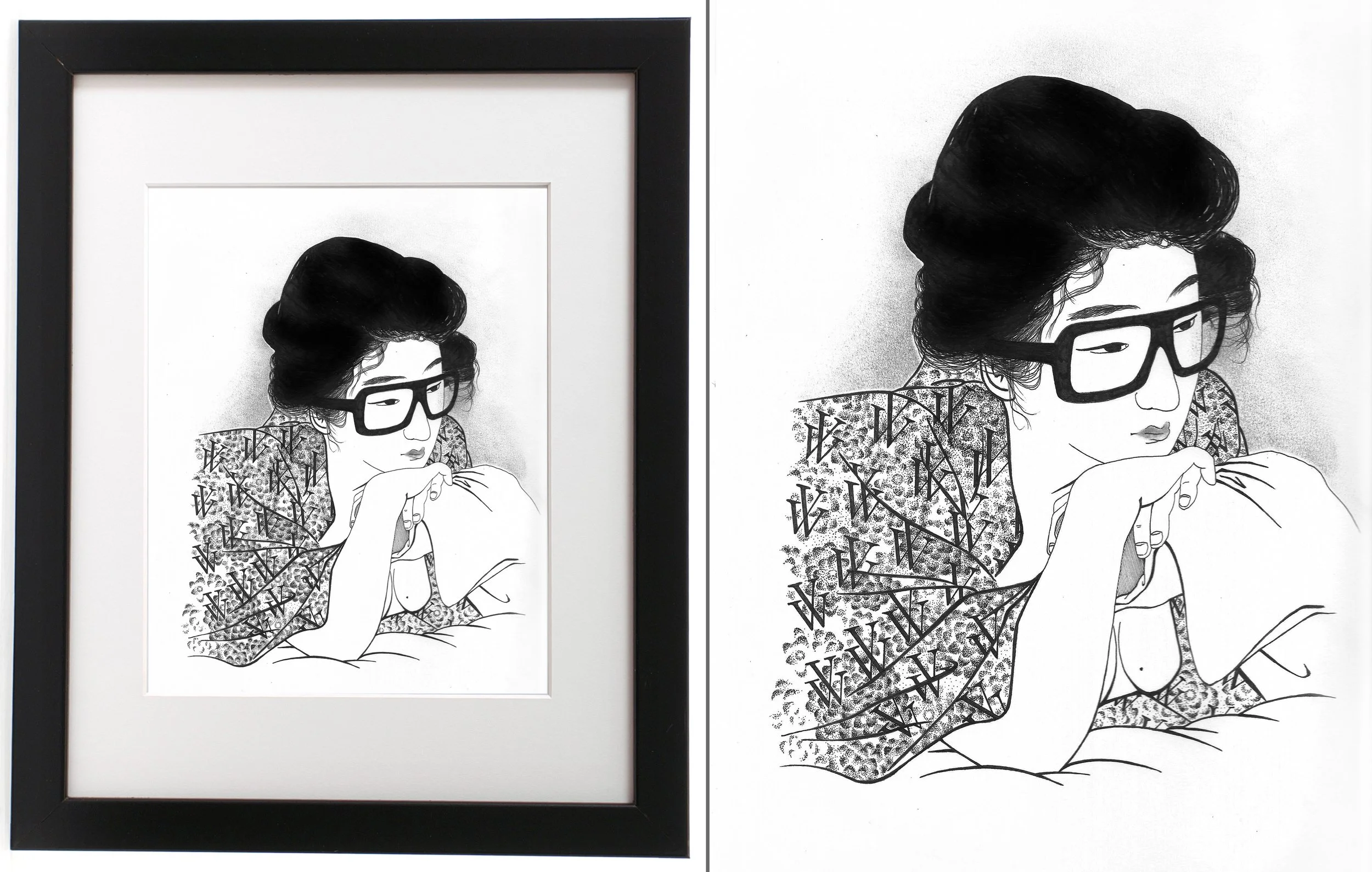 GC6 - GEISHA IN VERA WANG PRINT KIMONO