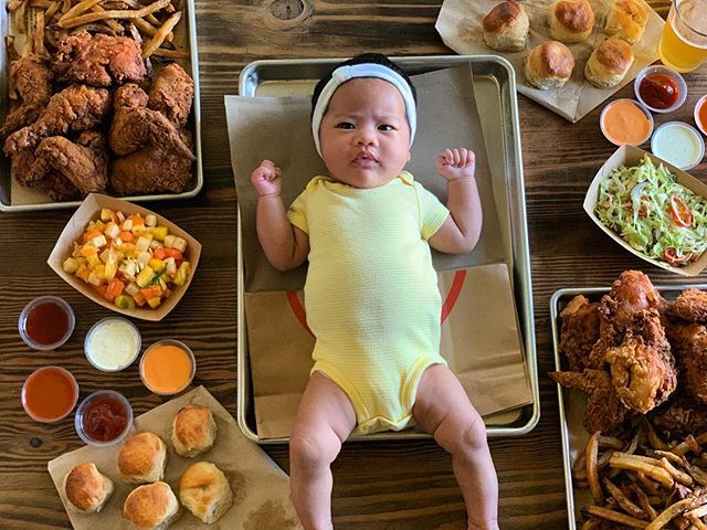 This Little Chicken Nugget is 2 months today. 
#loveandmiseenplace #jagfoodstylist #xiaolunabao #niecespieces