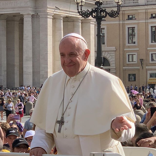Seeing The Pope was not in the itinerary. Running into him happened by chance. We were crossing the Vatican to get to the museum. This was a pretty cool experience, especially on my birthday.