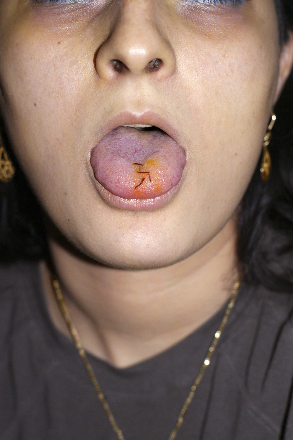   Zaferan on My Tongue   Archival Pigment Print  18.5” x 14.5” Framed  2019 
