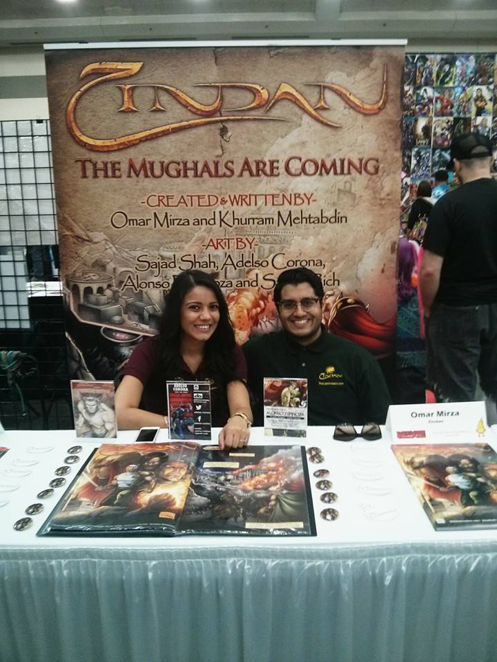Zindan's table with Creator Khurram Mehtabdin