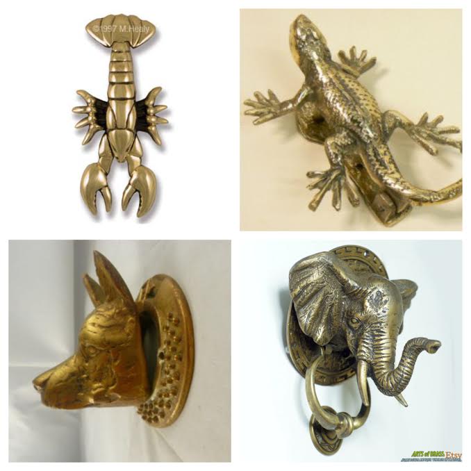 Details about   Brass Collection Fox Shape Handicraft Animal Design Baby Room Door Knocker MS16 