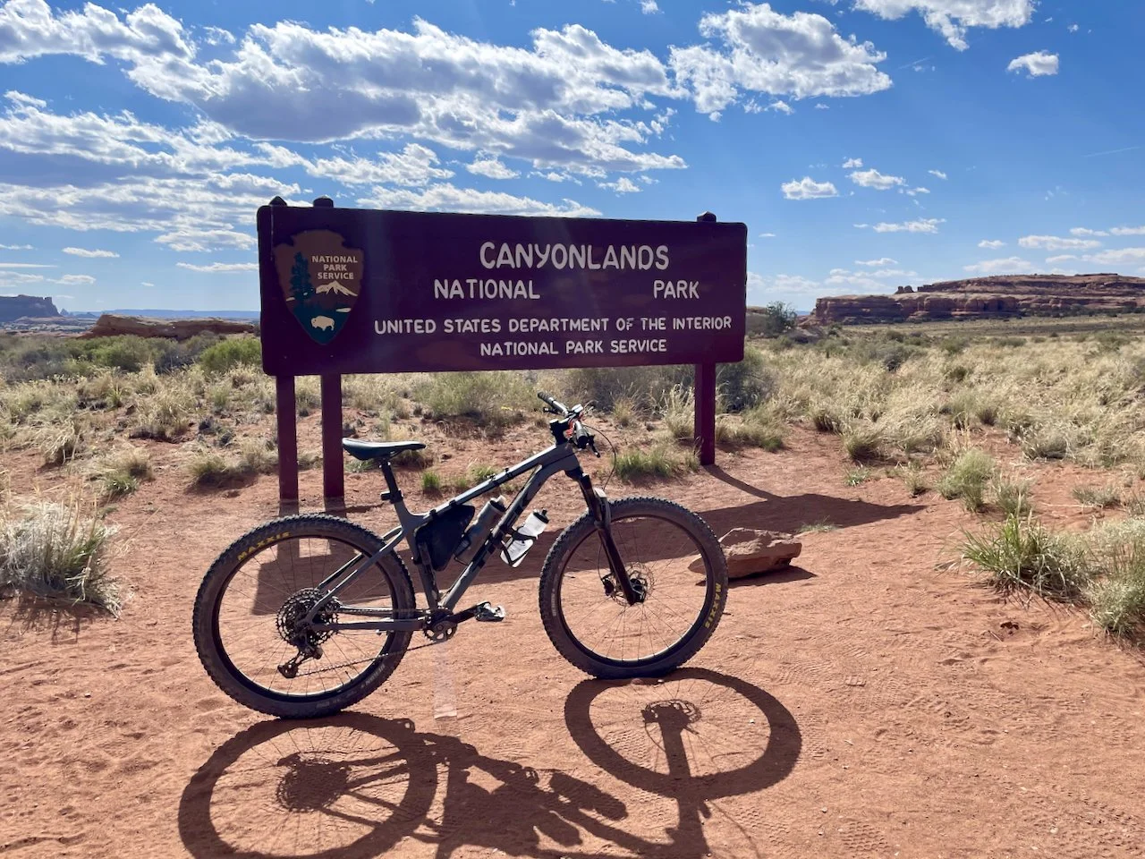 Exiting Canyonlands National Park