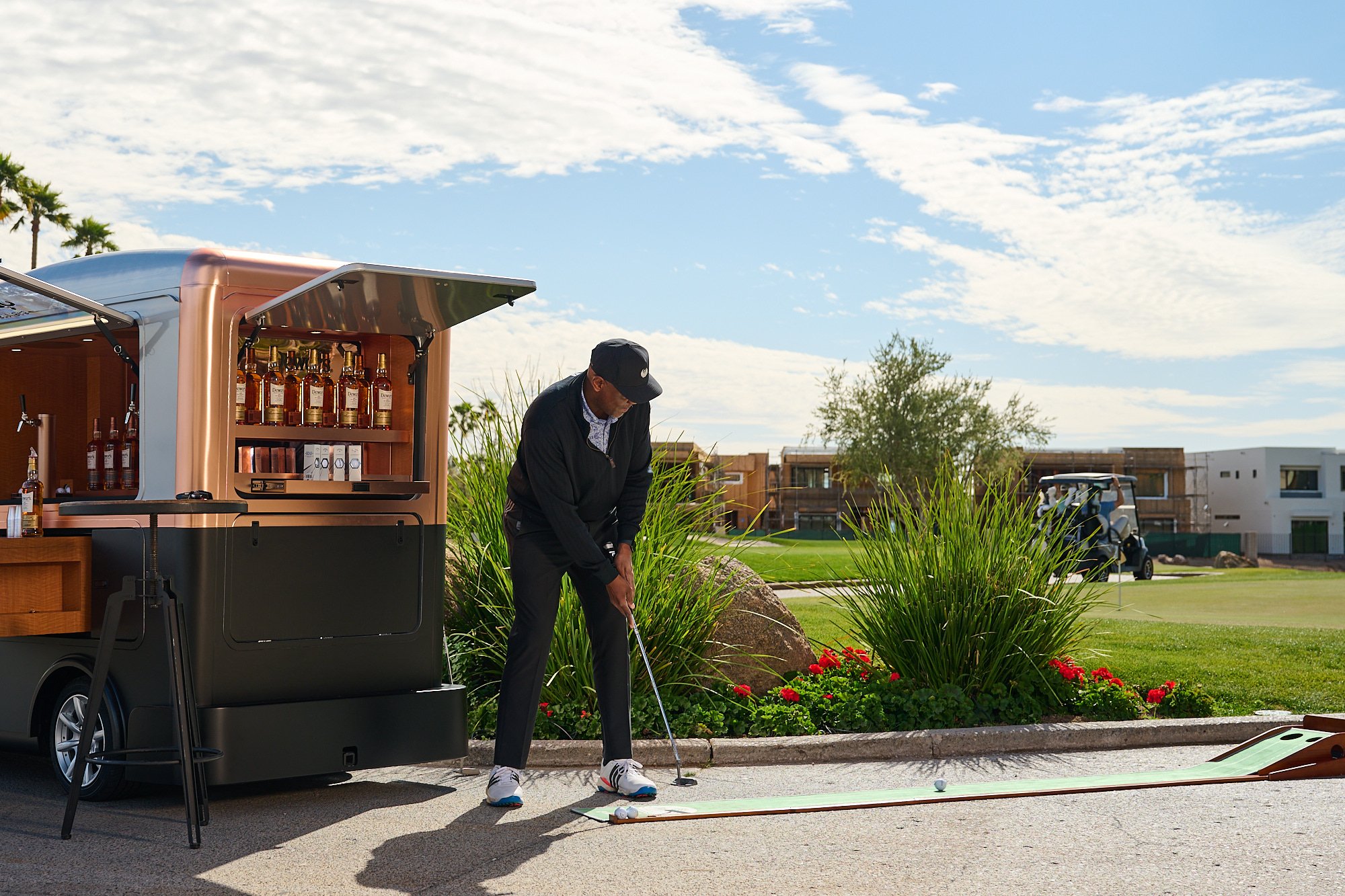 Dewars Bar Golf Cart editorial photographed by Phoenix Editorial Photographer Michael Williams