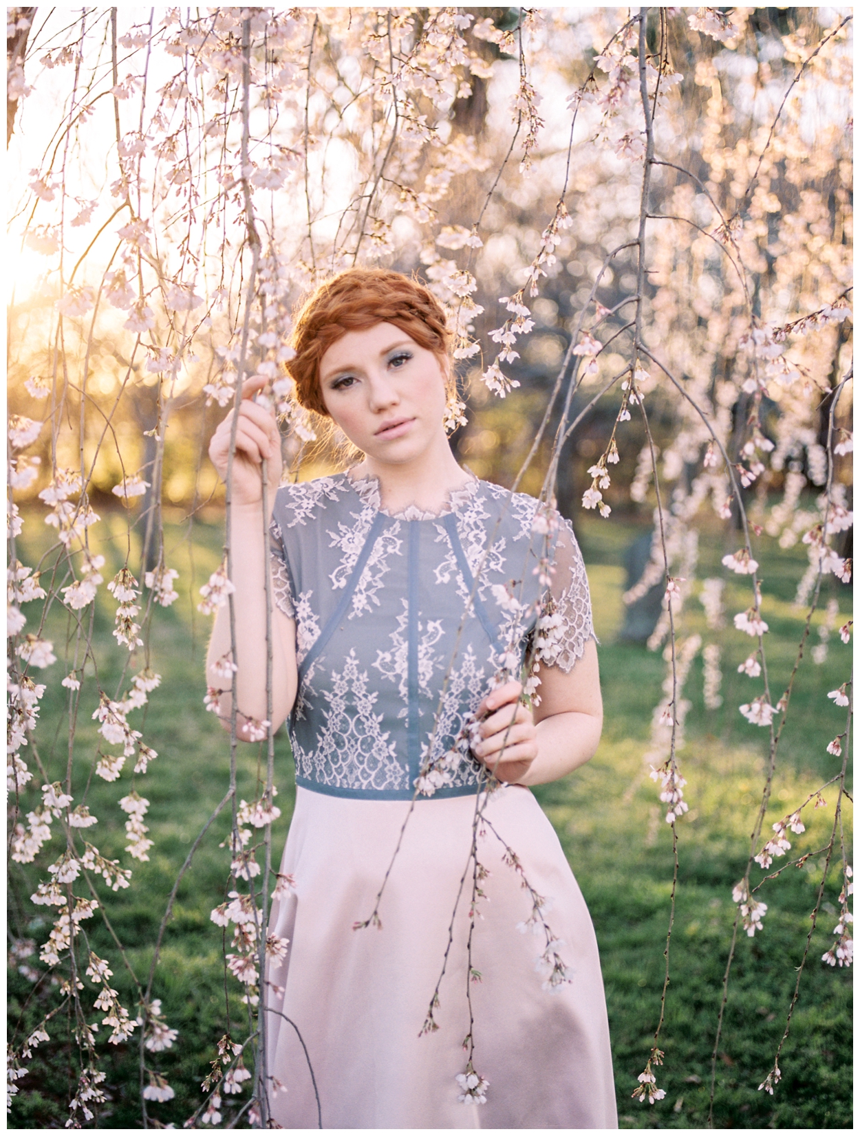 Sunrise Cherry Blossom Bridal Inspiration Session Lissa Ryan Photography