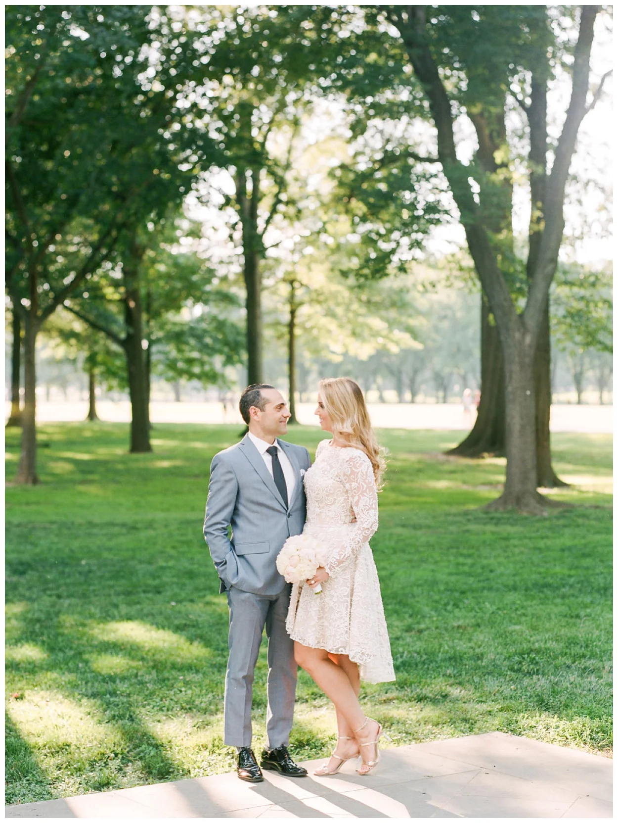 Summer Elopement at the DC War Memorial  |  Lauren & Donato