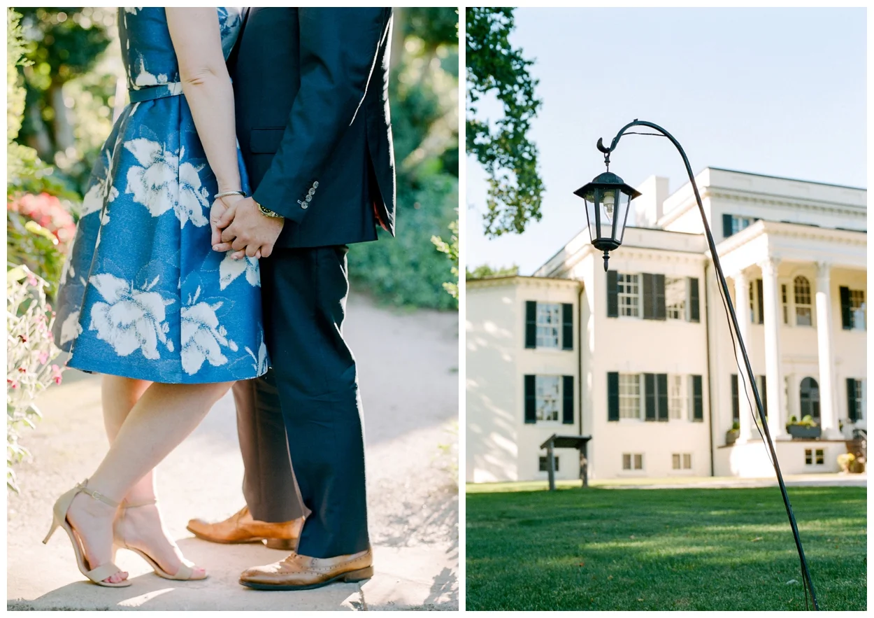 Spring engagement session at the Oatlands Historic Home in Leesburg Virginia by fine art wedding photographer Lissa Ryan Photography