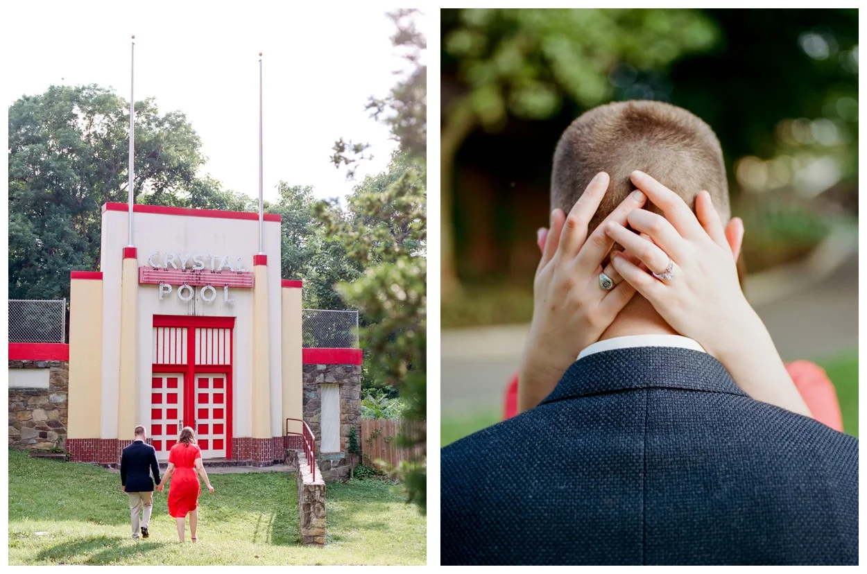 Summer engagement session at Glen Echo Park Maryland by Washington DC fine art wedding photographer Lissa Ryan Photography