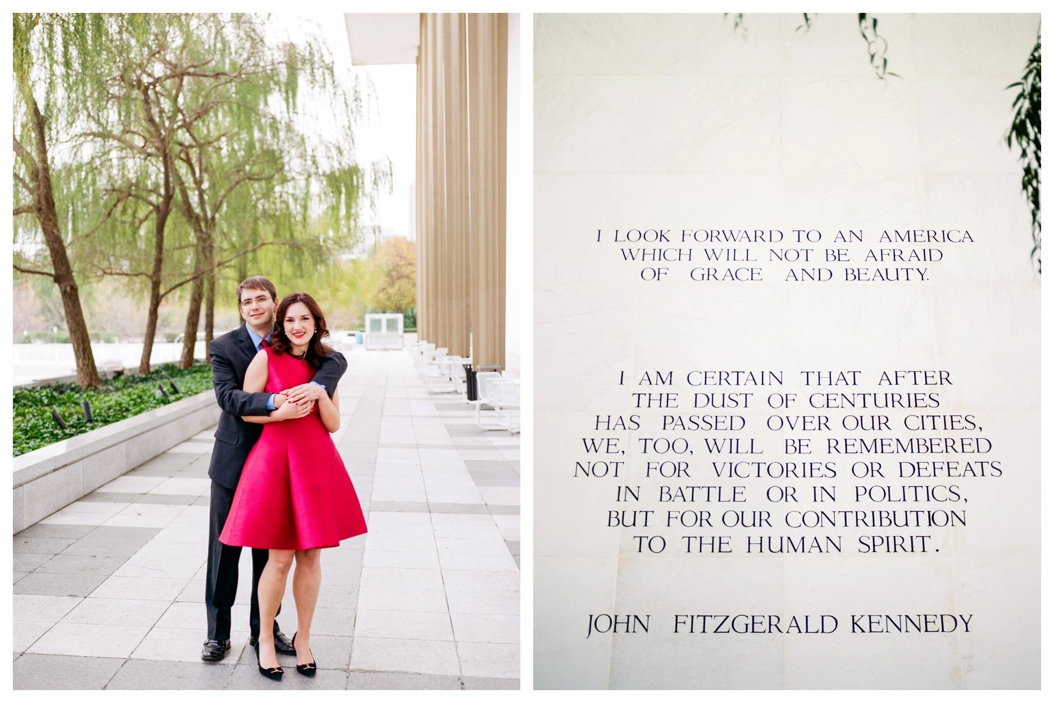 Winter Engagement Session at the Kennedy Center in Washington DC by fine art wedding photographer Lissa Ryan Photography