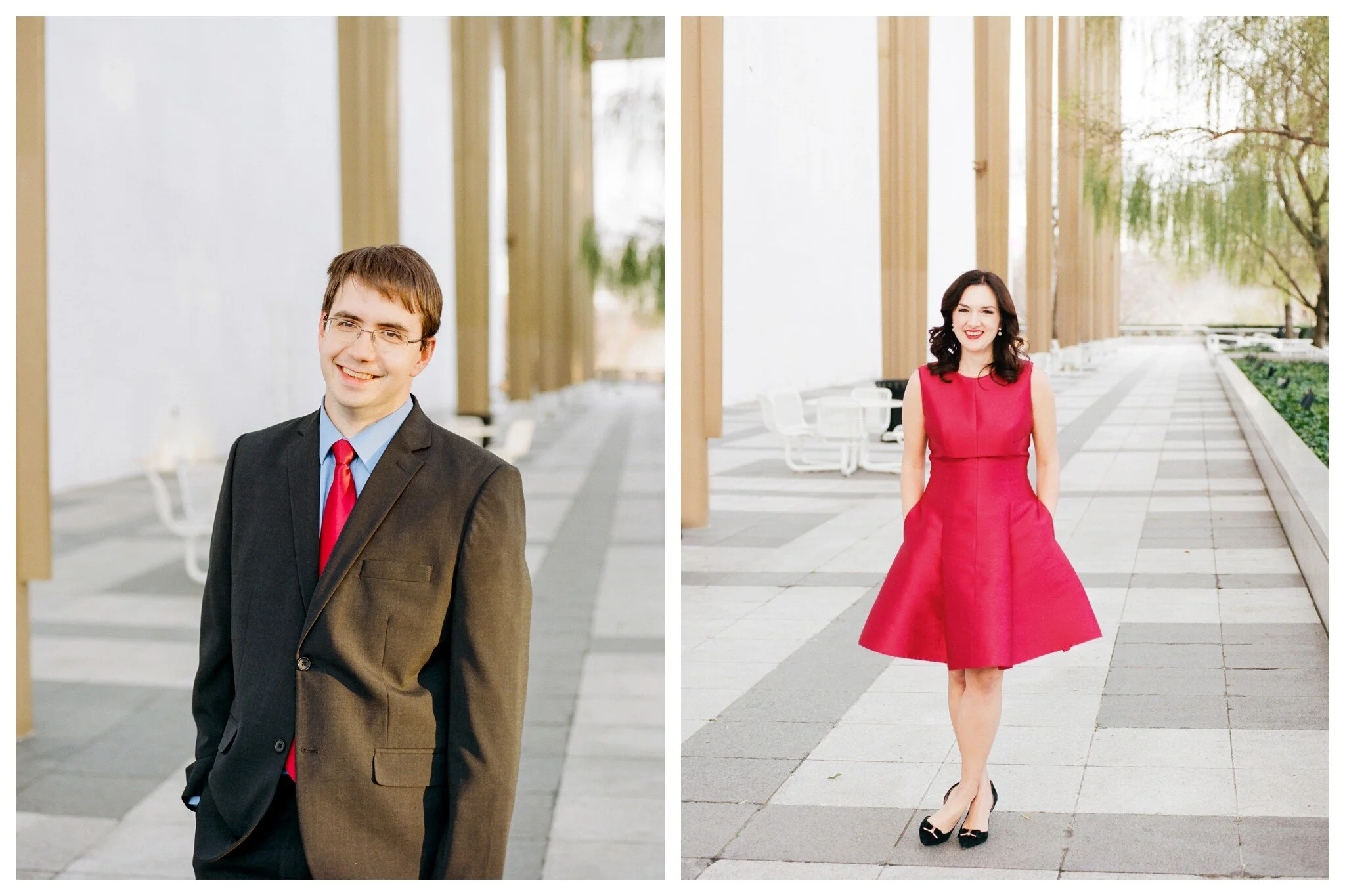 Winter Engagement Session at the Kennedy Center in Washington DC by fine art wedding photographer Lissa Ryan Photography