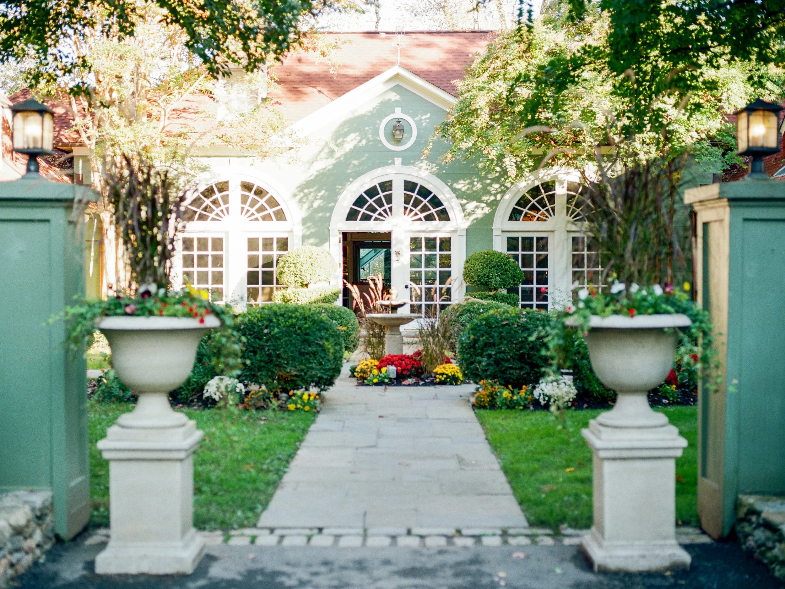 Goodstone Inn surrounded by fall foliage in Middleburg, Virginia
