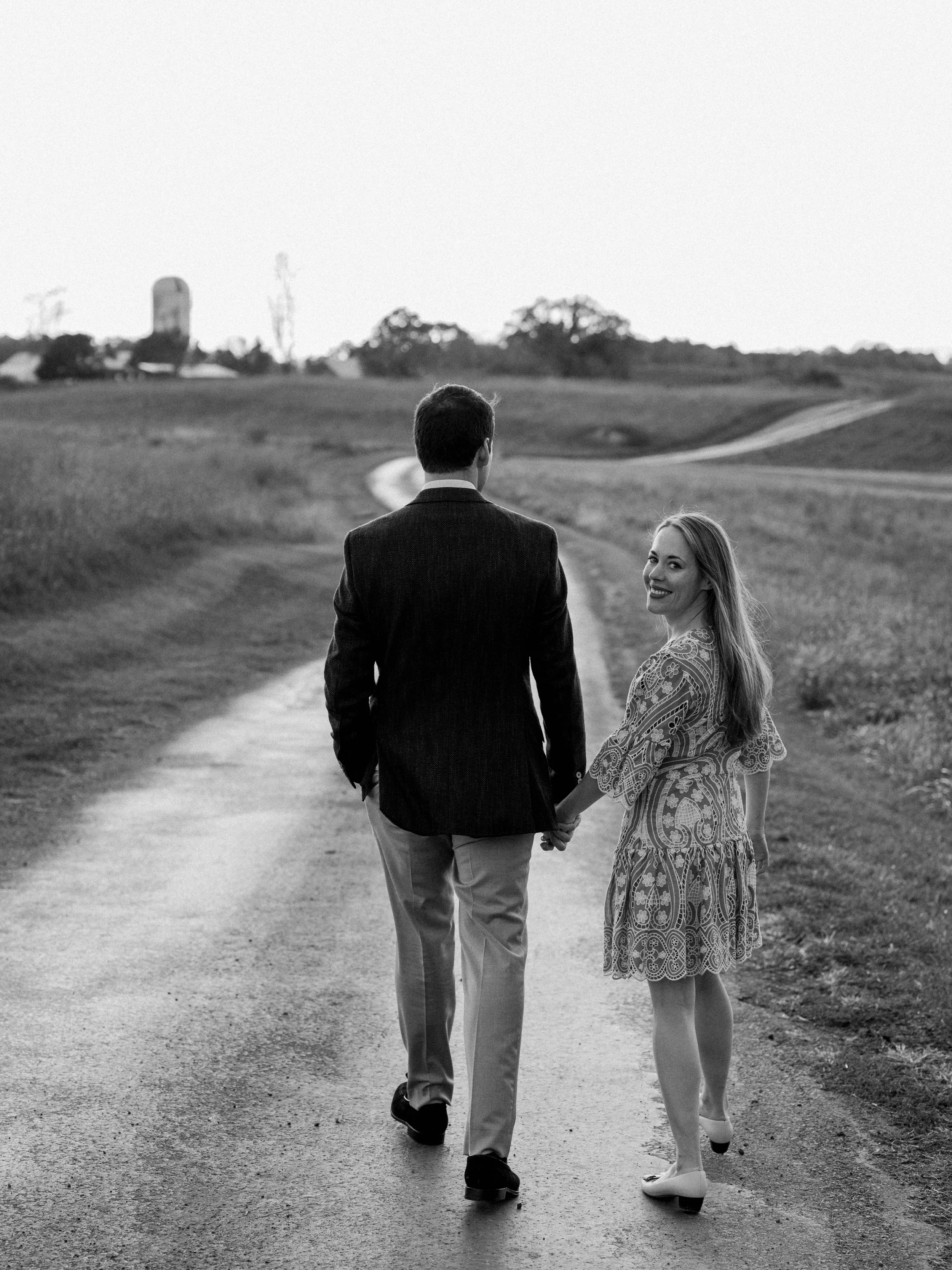 Nick and Holly's intimate fall welcome dinner at Goodstone Inn in Middleburg, Virginia