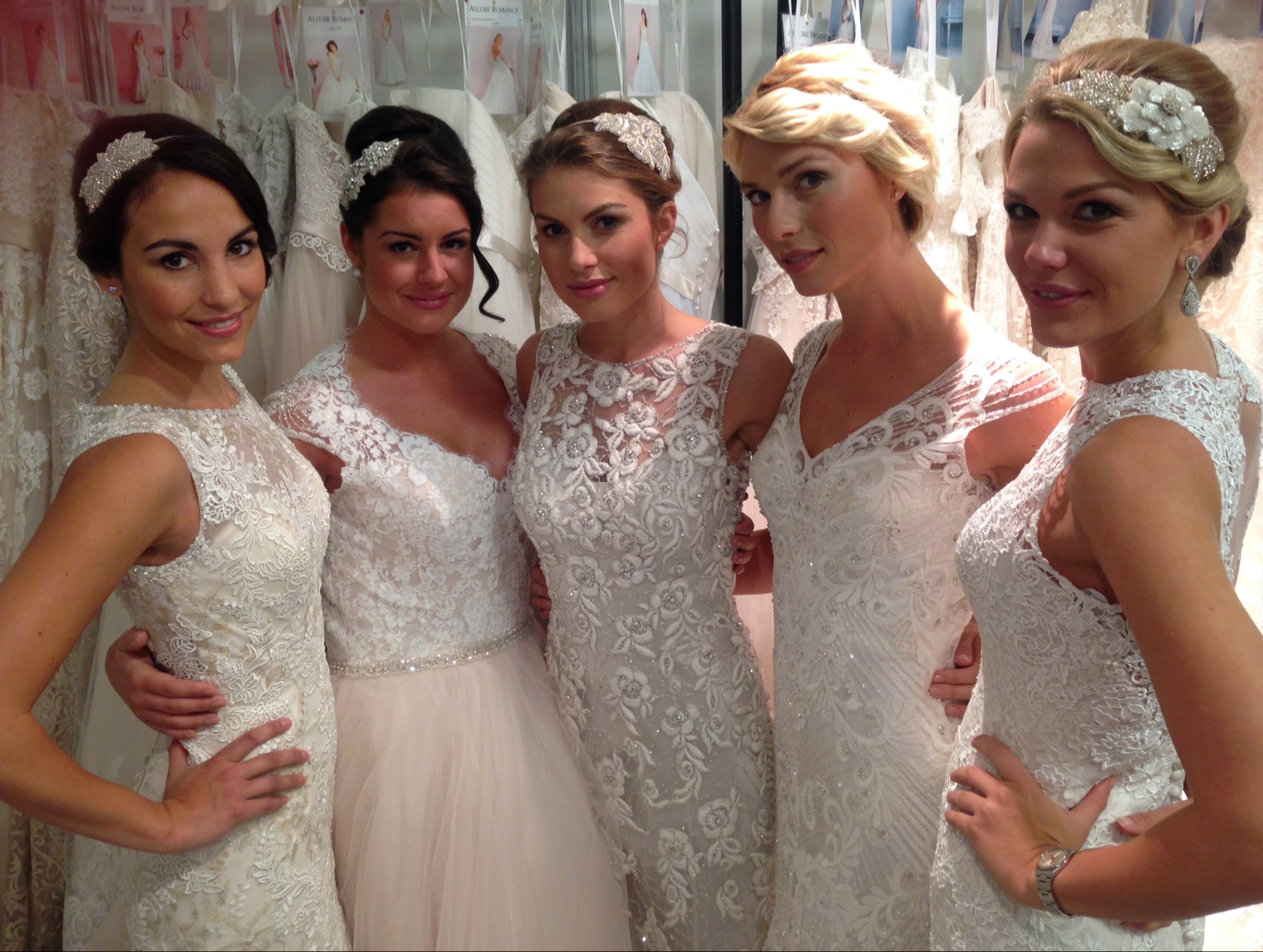 Backstage at Allure Fashion show