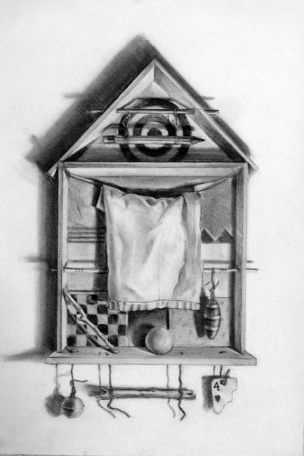 Hunters House #2 / 22"H x 15"W / 1993