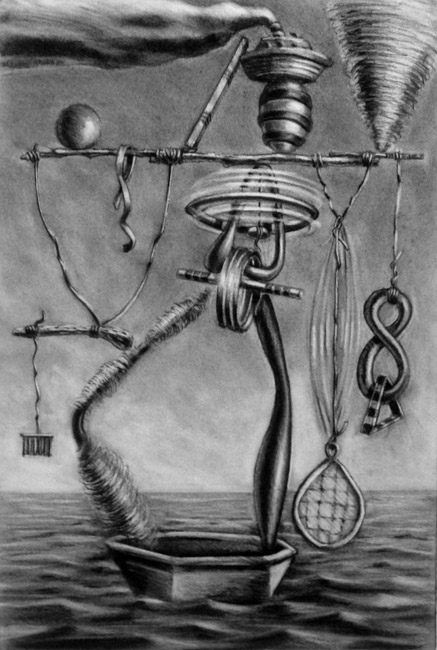 Out to See / 22"H x 15"W / 1996