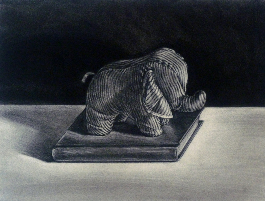 Striped Elephant / 12"H x 18"W / 2001