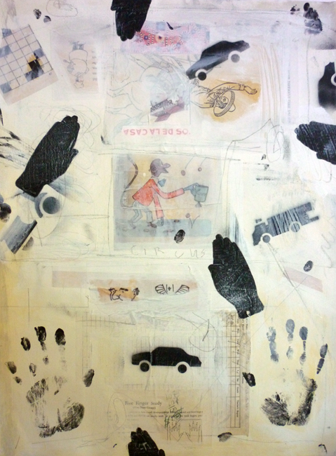 Five Finger Study / 30"H x 22"W / 2012