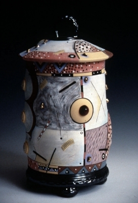 Covered Jar / 12"H x 6"W / 1991