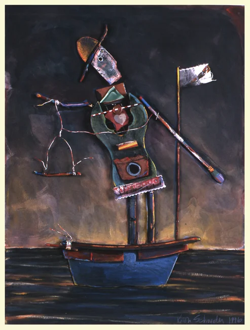 Guy in a Boat #2 / 24"H x 18"W /1996