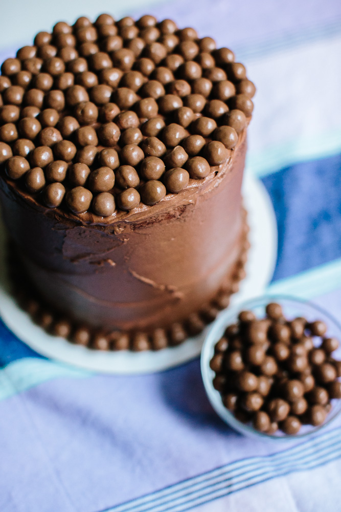 Light Corn Cake with Chocolate Covered Corn Pops | Becca Bakes (www.becca-bakes.com)