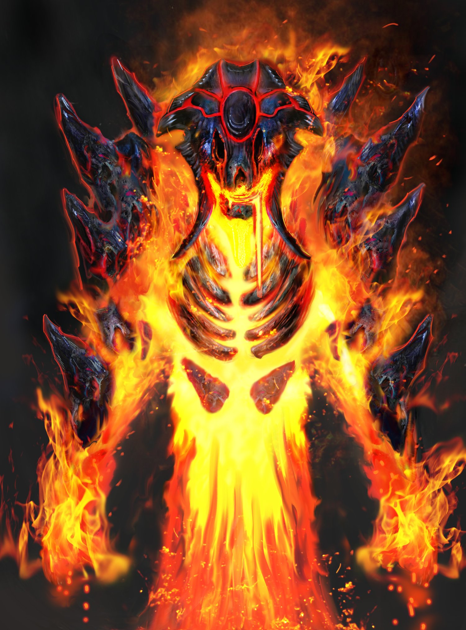 Fire elemental. Огненный Элементаль. Элементаль огня арт. Элементали огня.