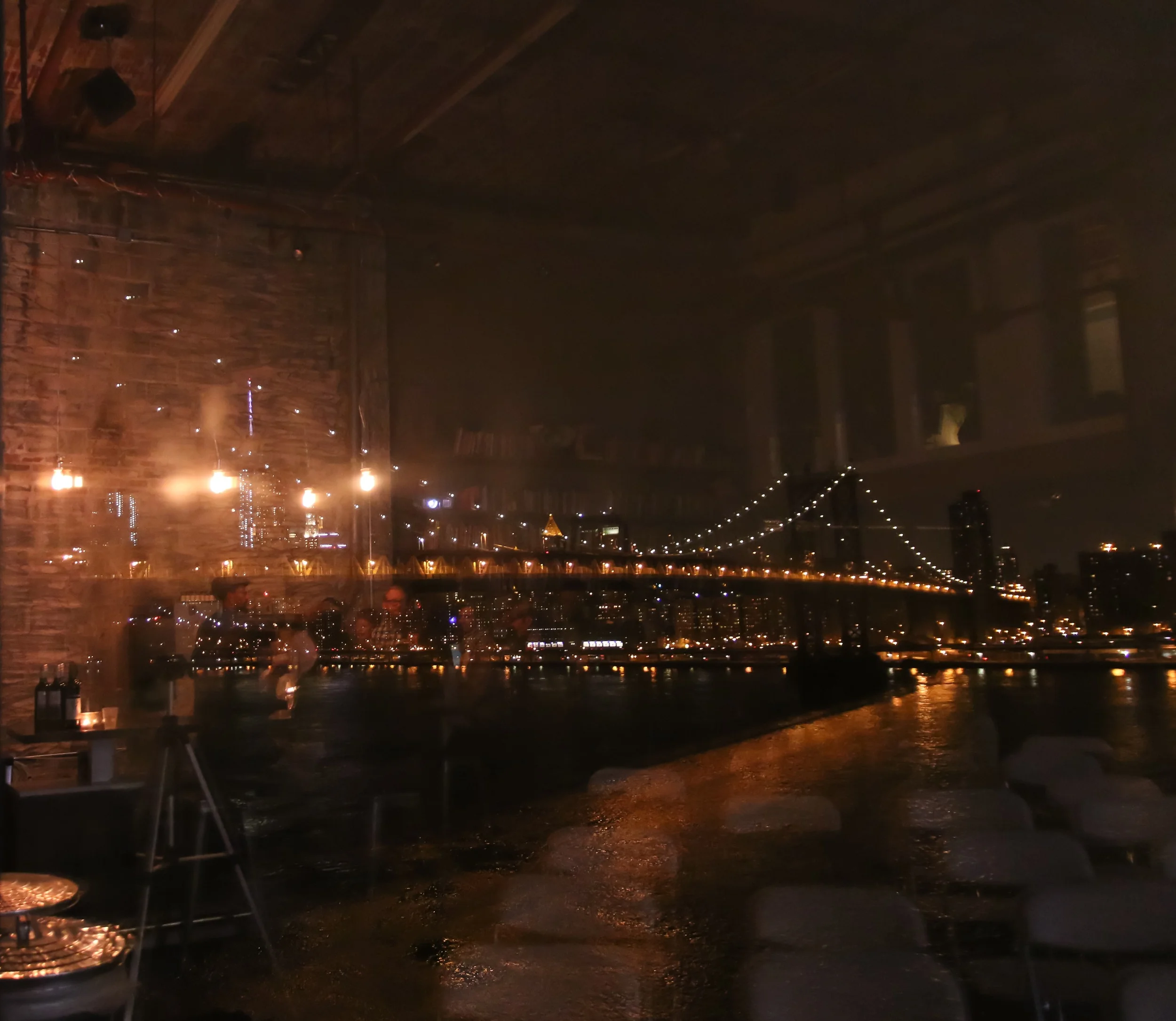 The gorgeous view outside Dumbo Sky
