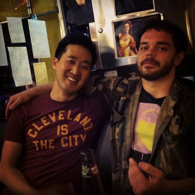 Hangin with Joshua Kleinberg in Akron on the day of the Return