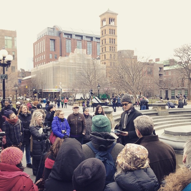 NYC Poetry Rally Washington Square Park, NY, NY December 20, 2014