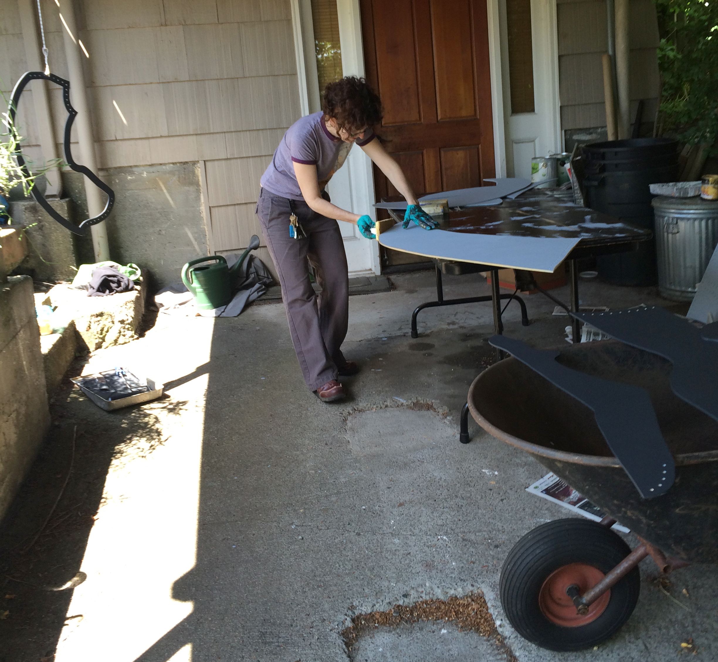 Painting was easy by comparison. It was just grunt work.