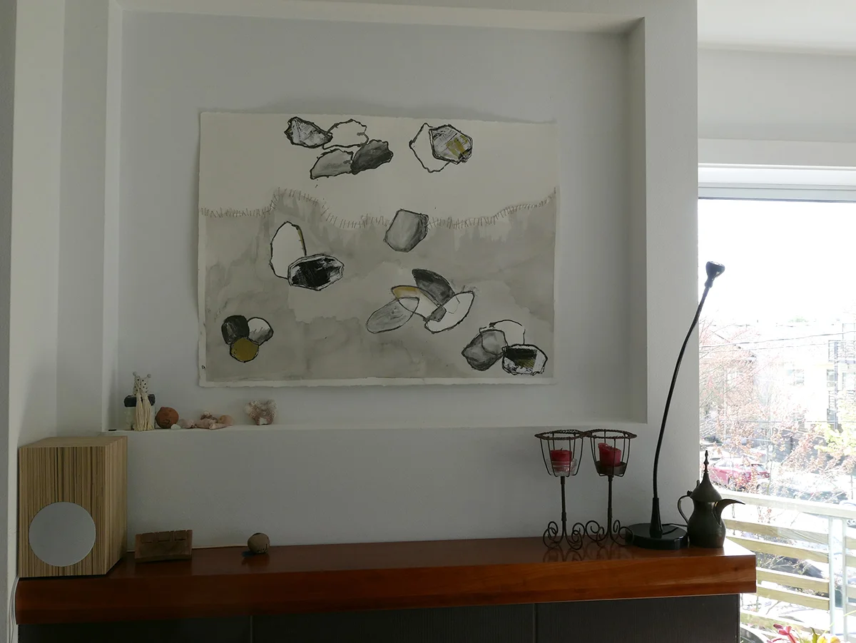 And then... the mantle piece... you know, instead of grandma or a flat screen TV