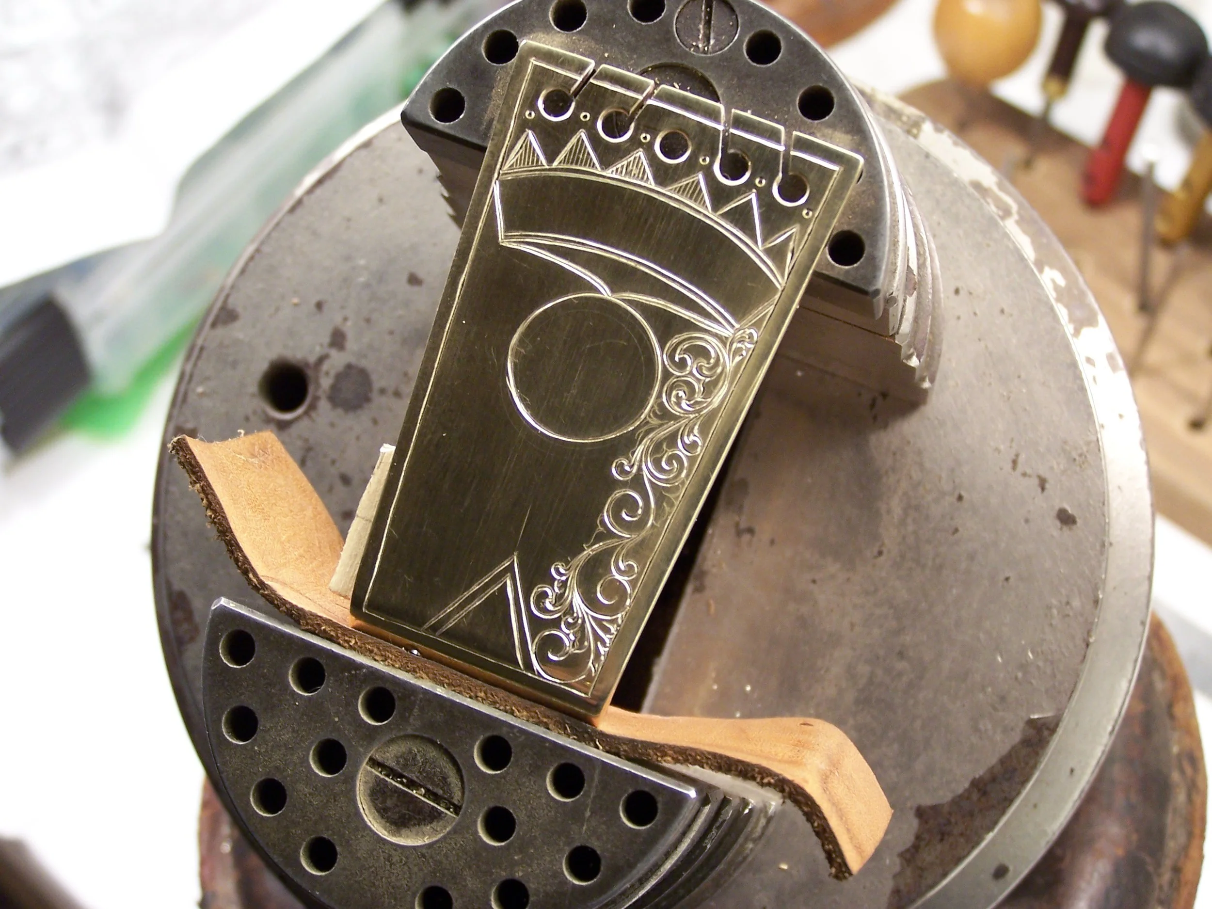 In process engraving of "Vega Deluxe" TP