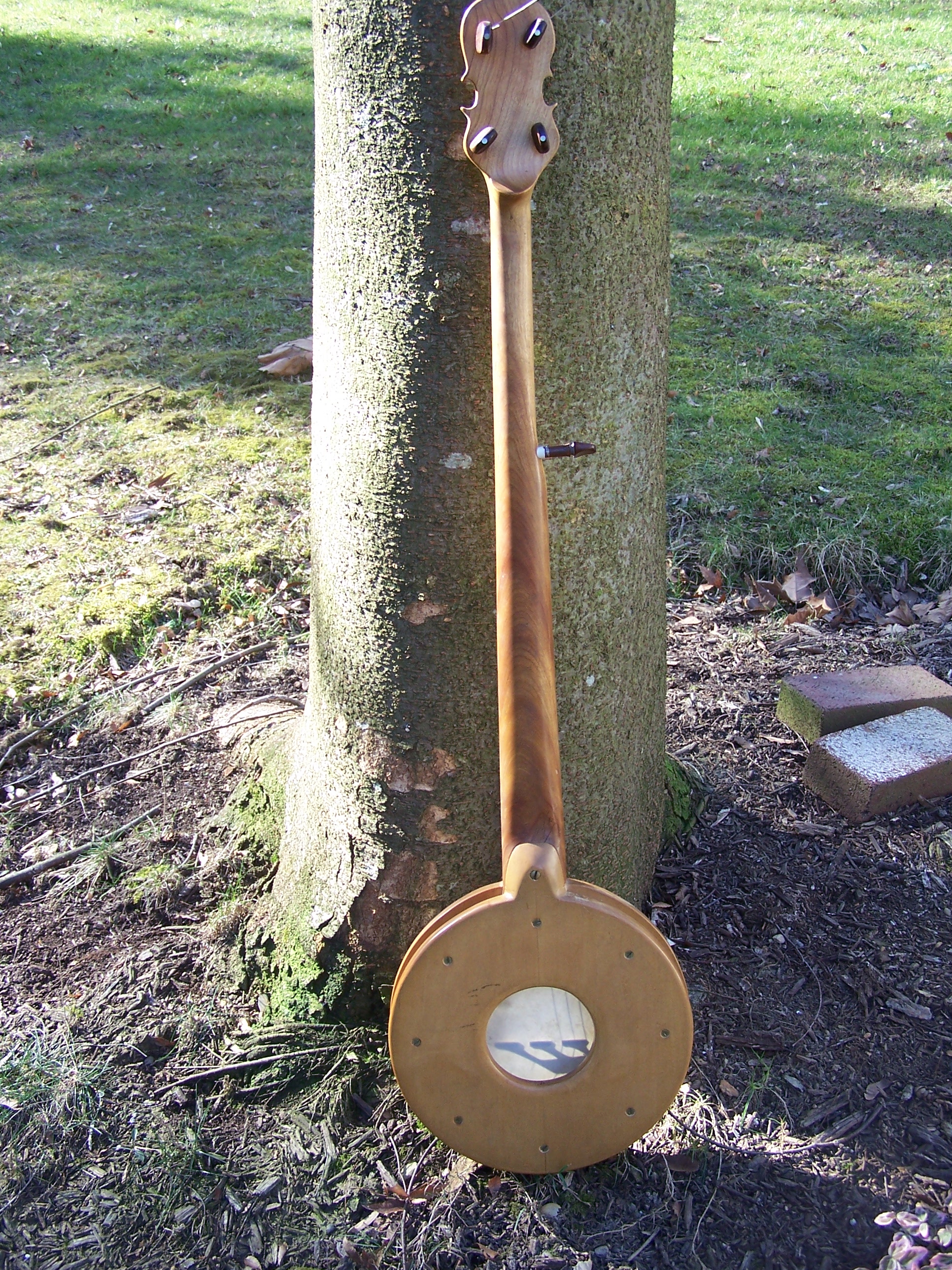 Rear view of my first banjo