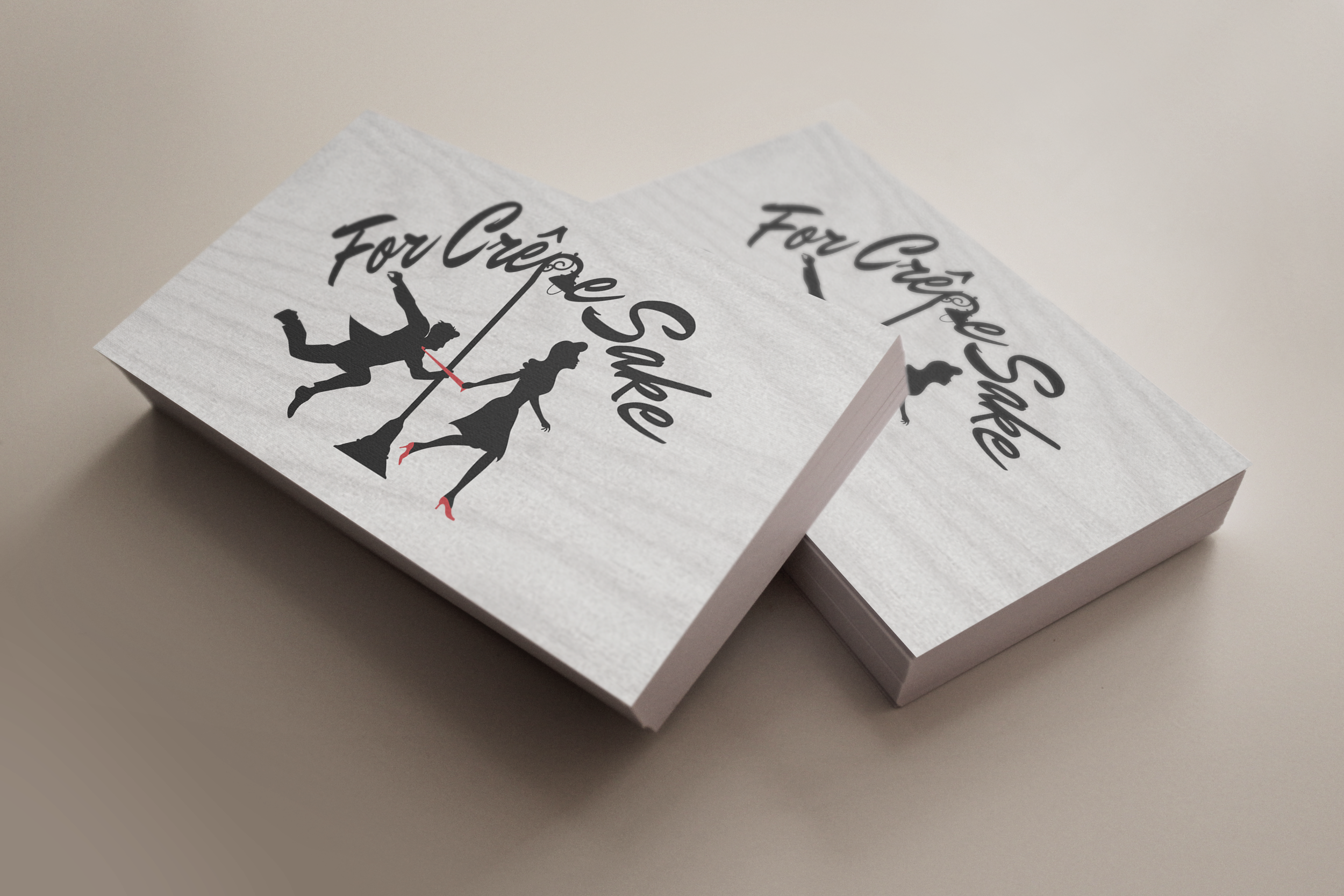  Logo and brand identity for For Crêpe Sake, a crêperie and café opened in 2014 in Lansing.&nbsp; 