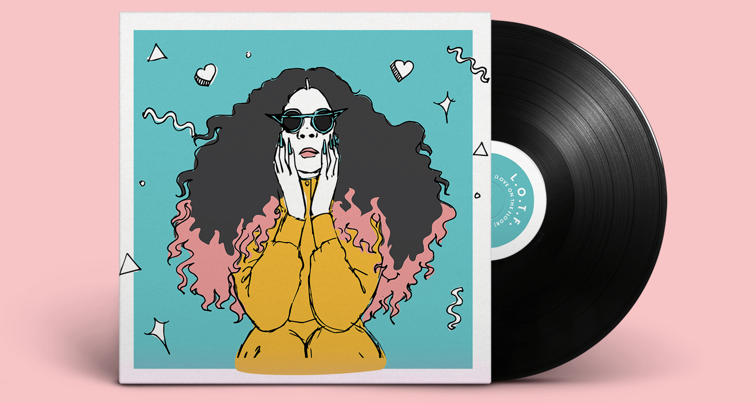  illustrated the album art for fool’s gold recording artist bosco's single, LOTF (love on the floor). 