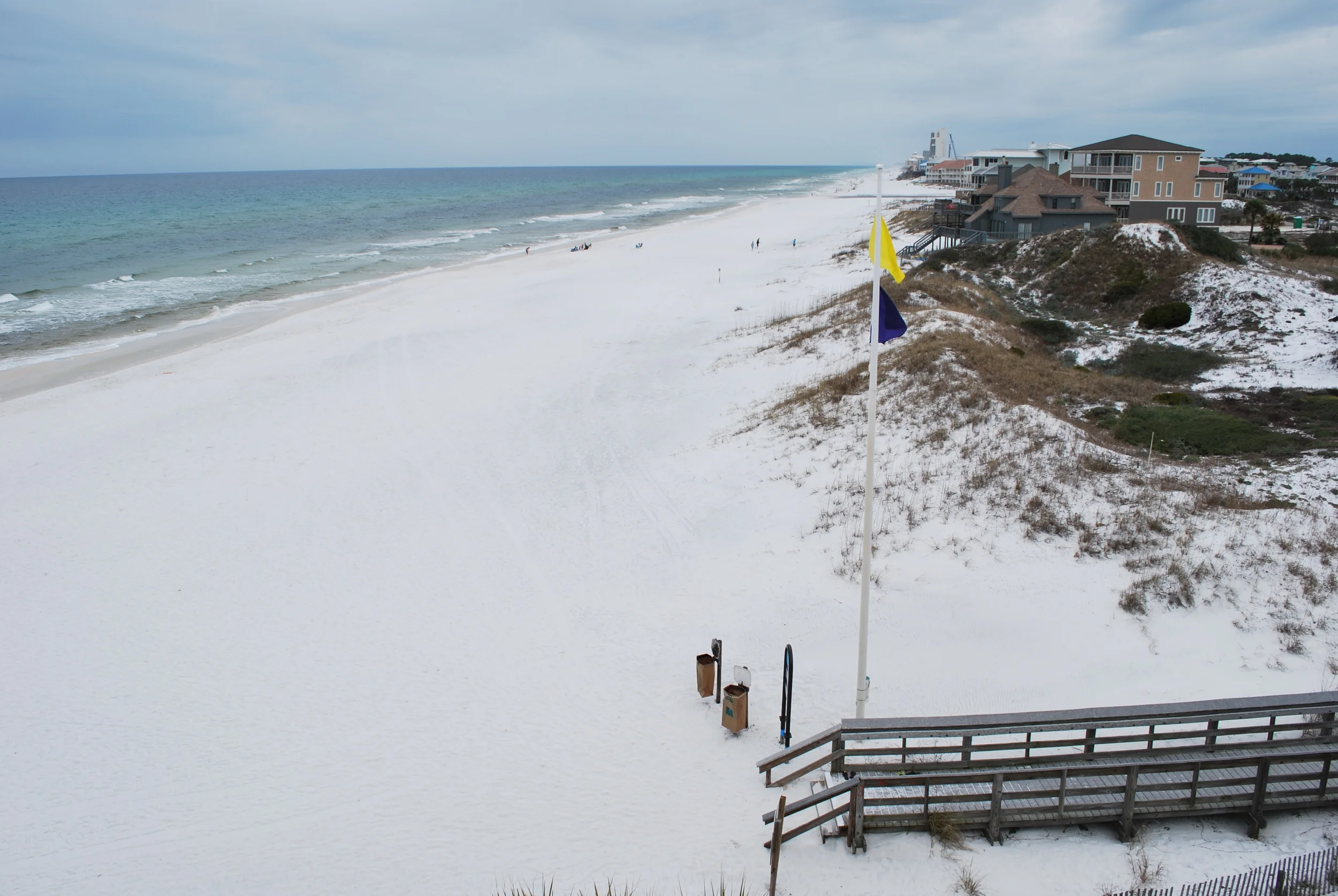 View to the west from unit #17