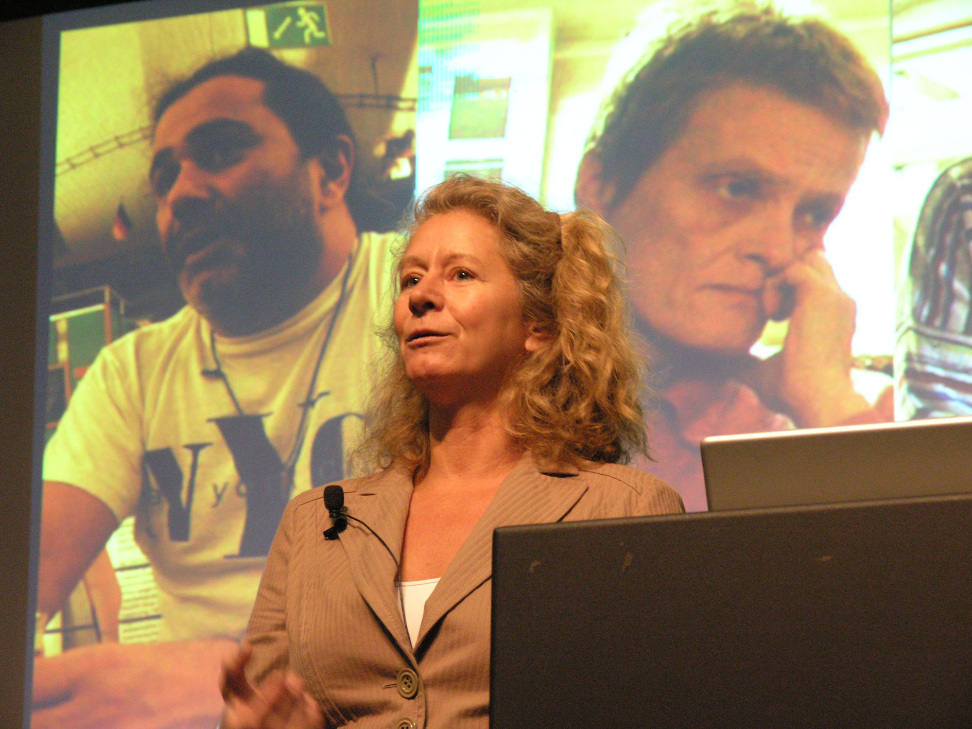 Mager presenting at the first Emergence Conference, Sept. 10, 2006.