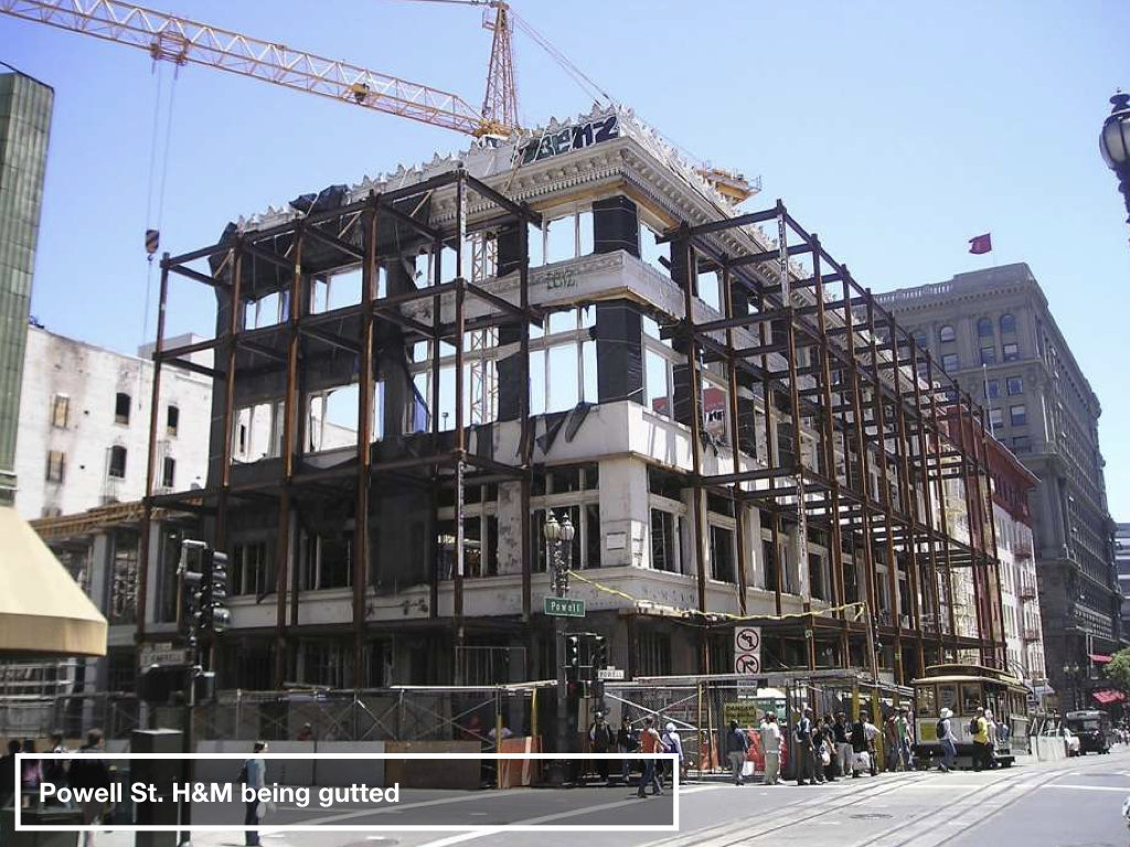 San Francisco's own retail store with historic preservation—H&M instead of Forever 21 this time.