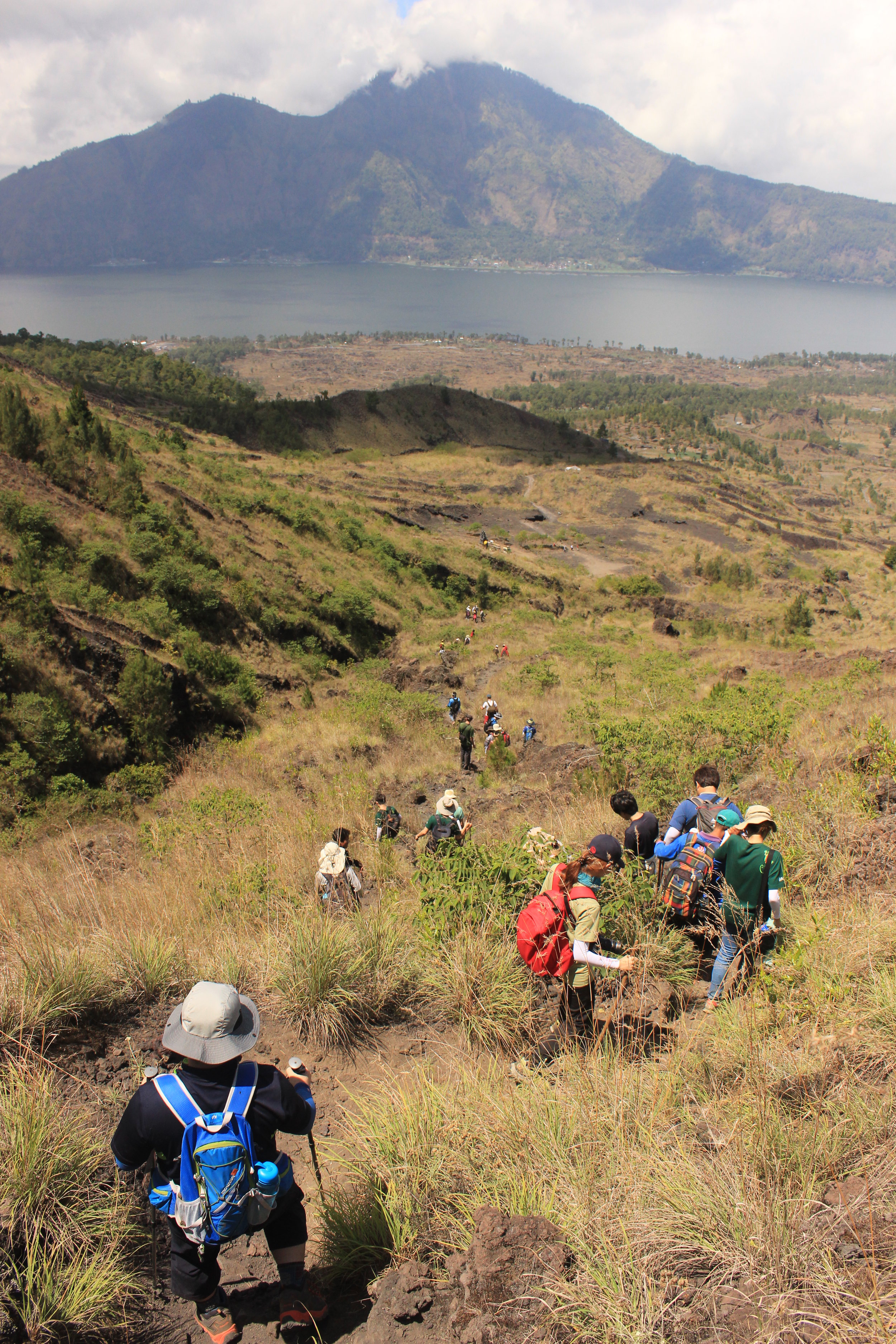 Bali, Mt Batur Trek, Trekking, Walking, Students, View, Scenery, Mountain, Lake GIST - Caltech.JPG