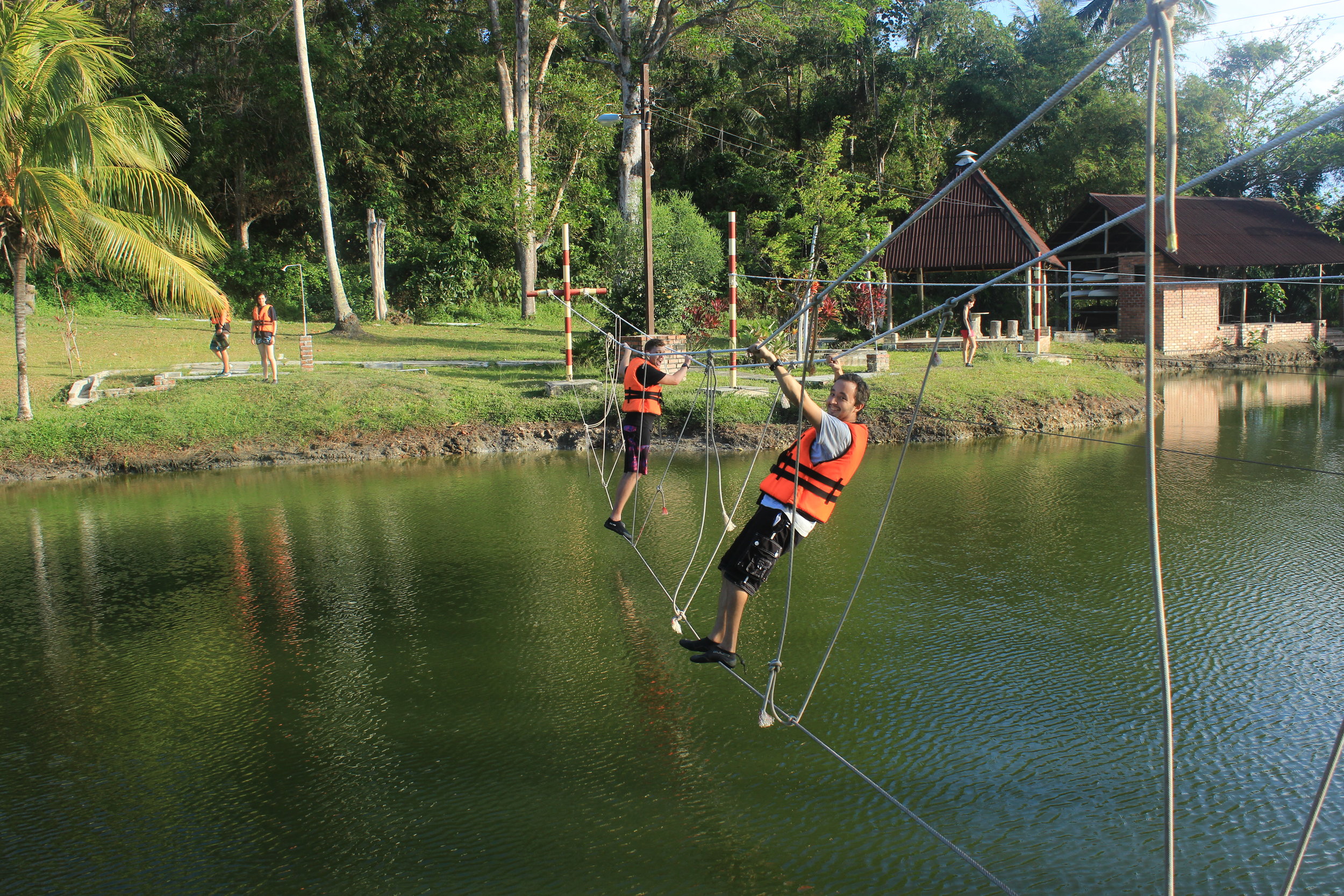 Sedili, Tanjung Sutera Resort, Low Ropes, Water Course, Pond (25).JPG