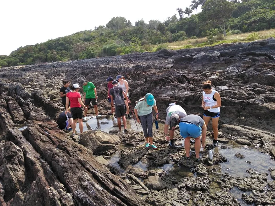 At Sedili’s rocky shore