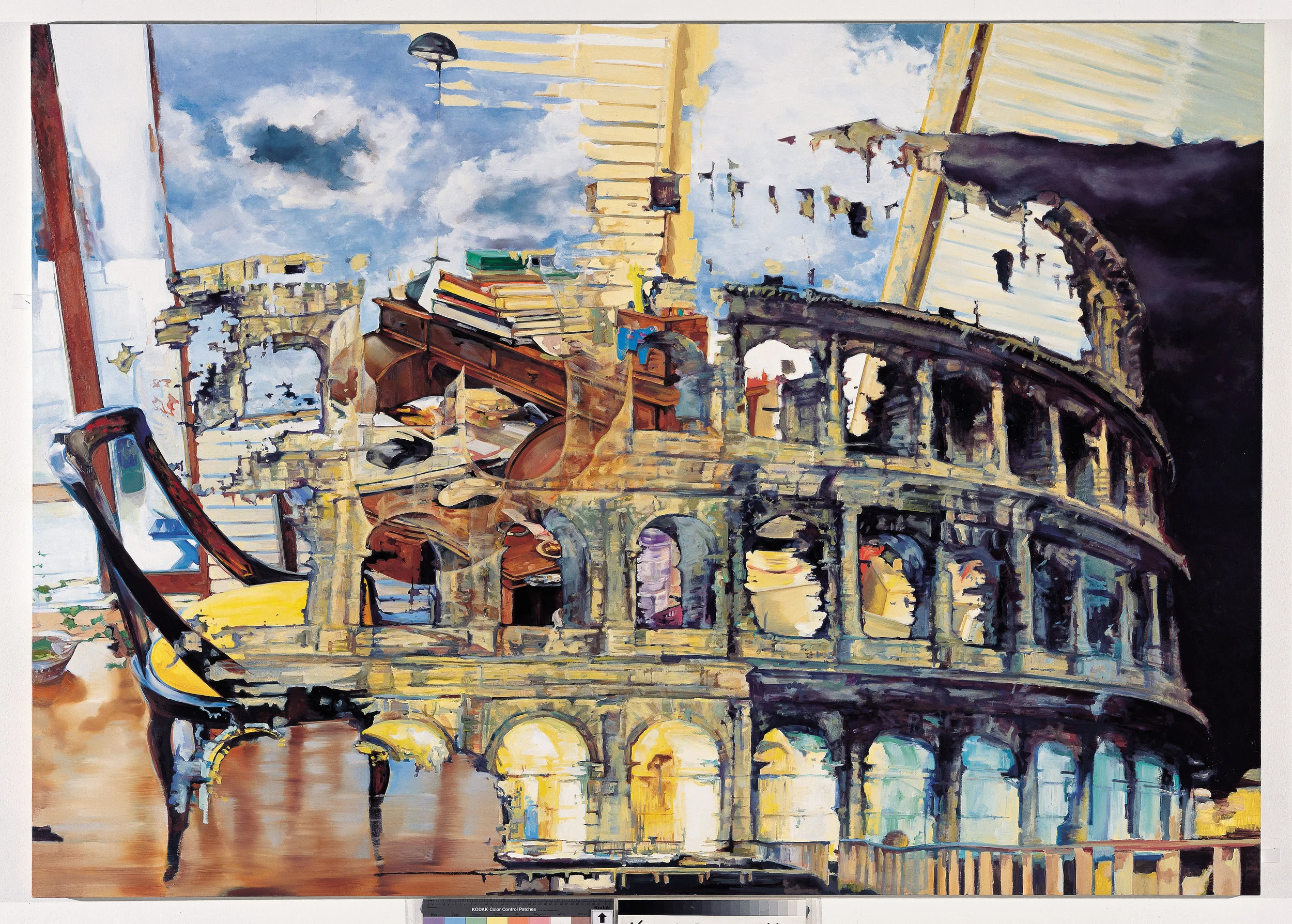 Colosseum+Dressing Table_3 2007, Oil on canvas,162 x 227.3 cm (63 3/4x89 1/2in)