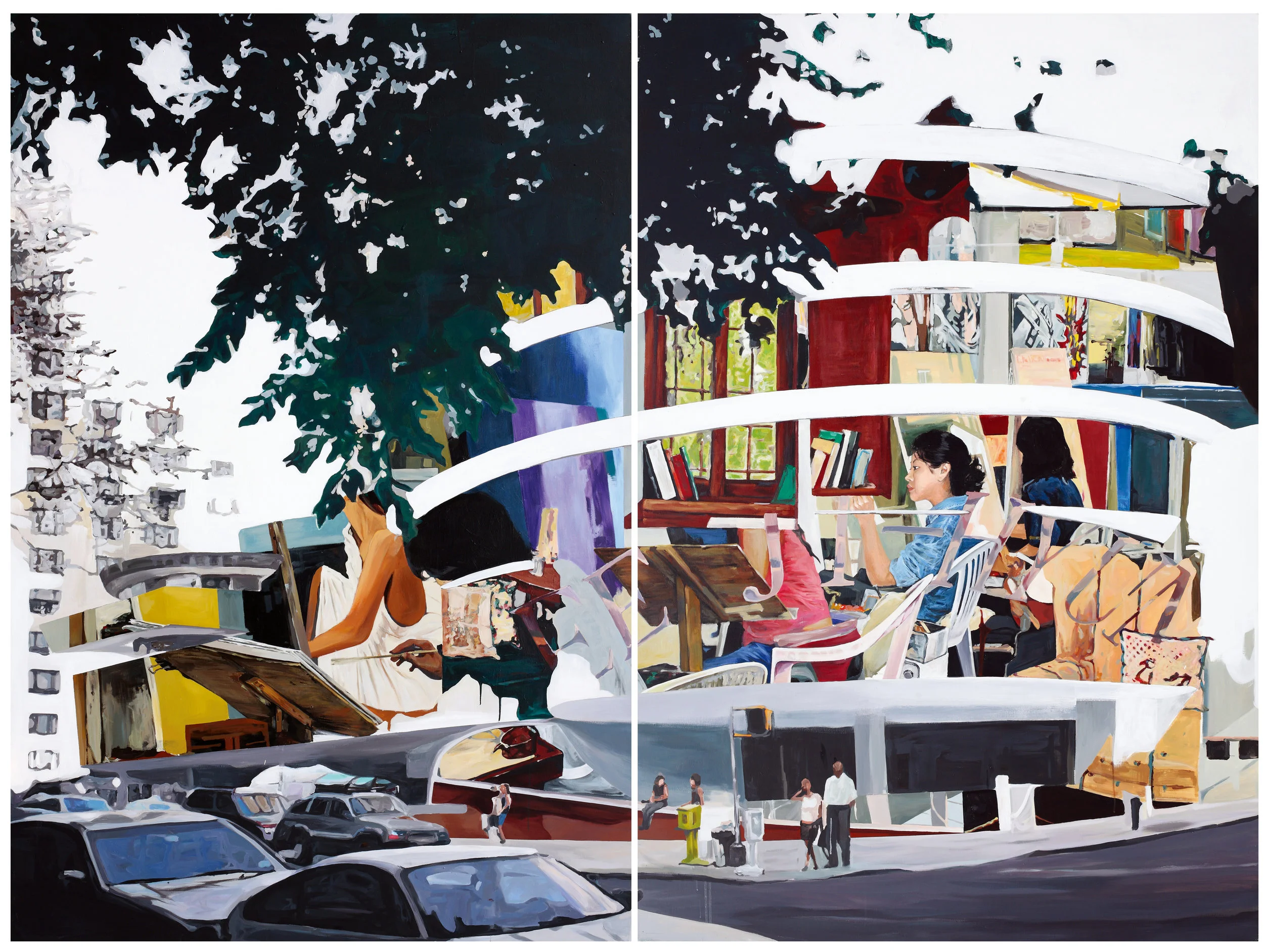 G. Museum + Studio (Diptych)