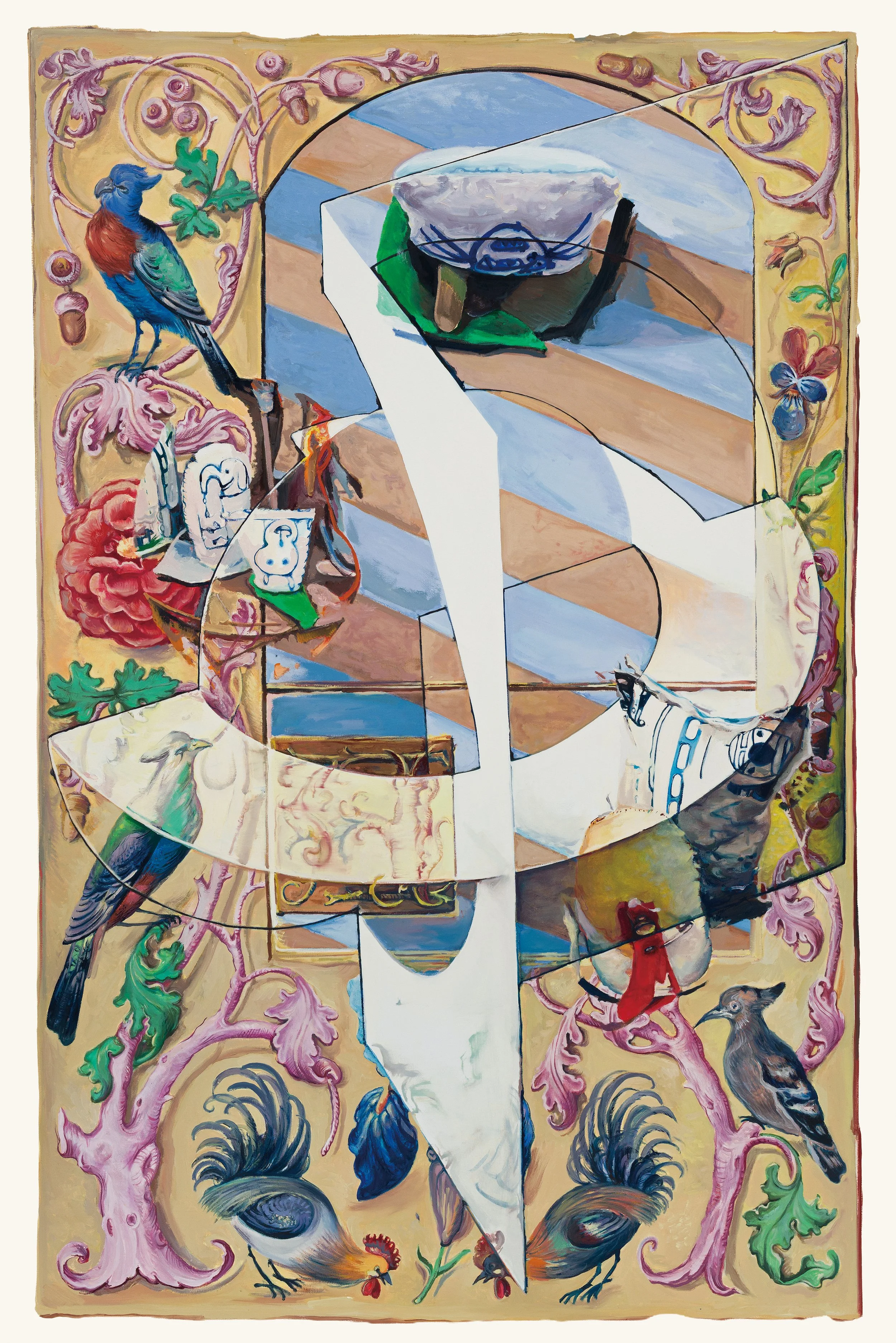   Vesper_Folded Hours_1   빛이 덮이는 시간_1, 2025. Oil on canvas 182.9×122 cm | 72×48 inch 